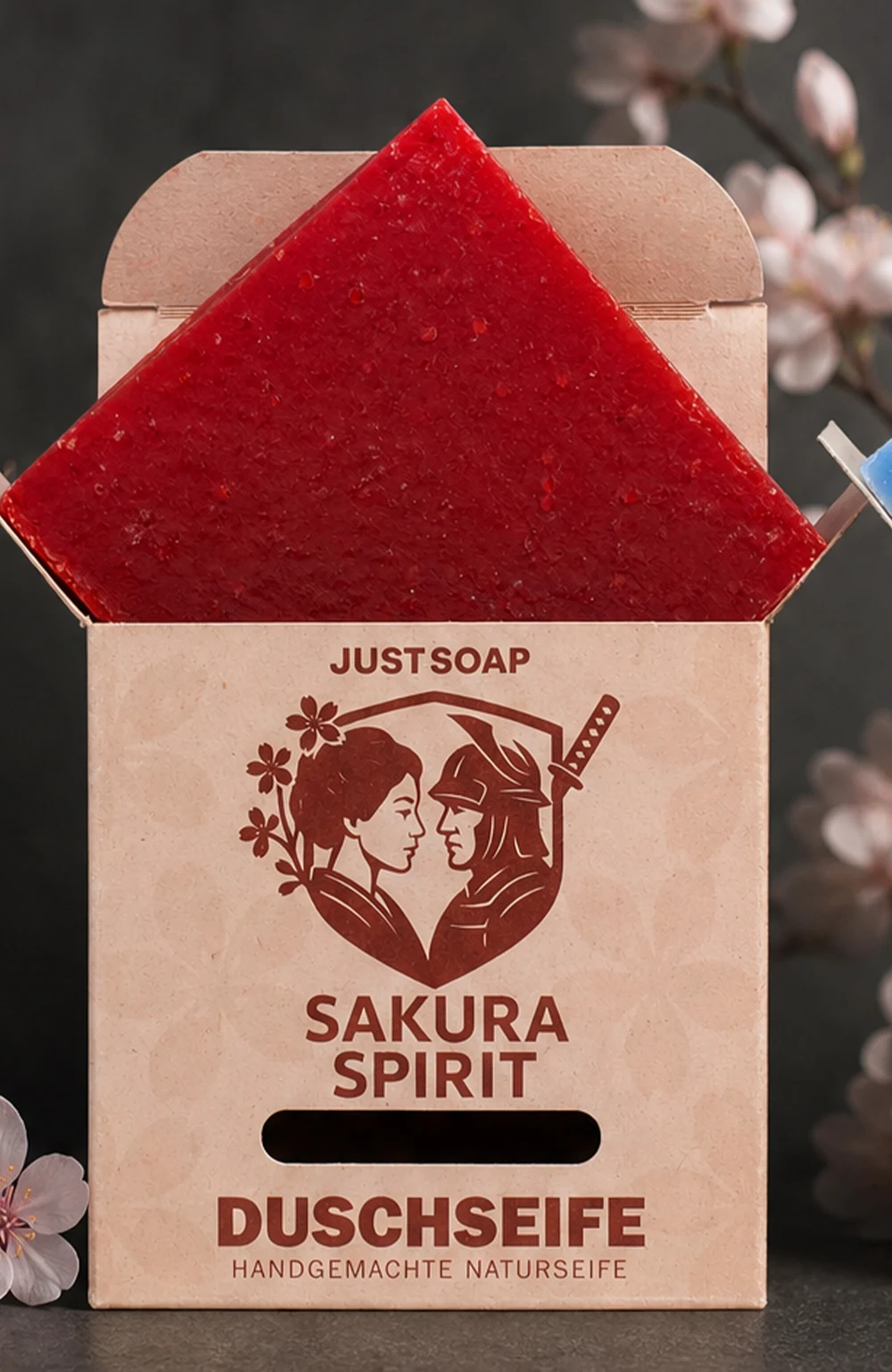 Sakura Spirit — feste Duschseife in der Schachtel